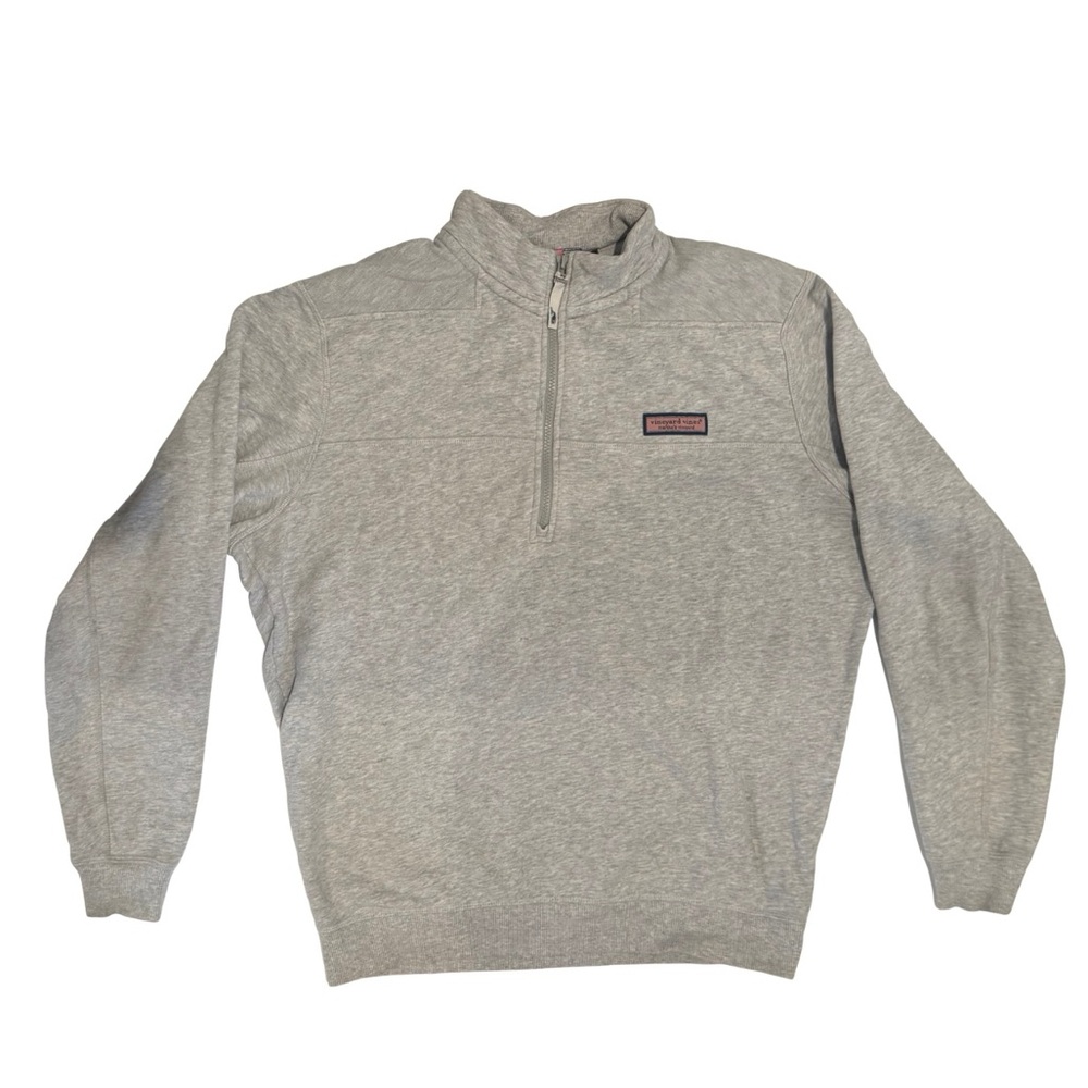 Vineyard Vines Men's Gray Zip-Up Sweater